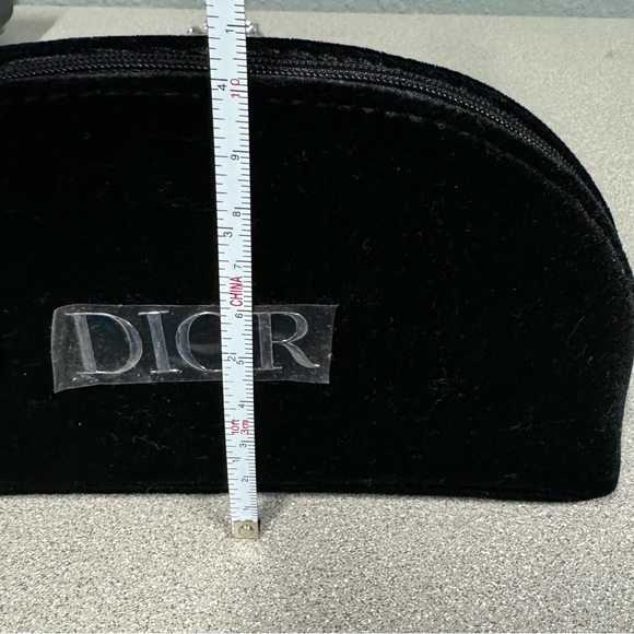 DIOR Velvet Black Crossbody Handbag chain Purse Evening Bag/makeup - Picture 6 of 16